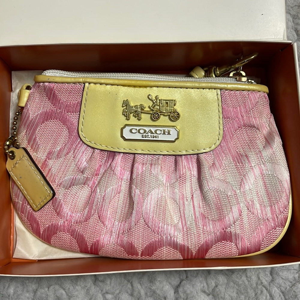 Coach Pink Wristlet